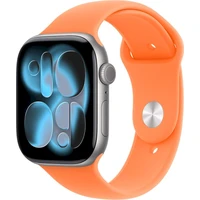 Apple Watch 49/46/45/44mm mandarinkový sportovní řemínek S/M - Řemínky