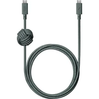 Native Union Anchor Cable USB-C/USB-C kabel, 240W, 3m zelený - Kabely a redukce