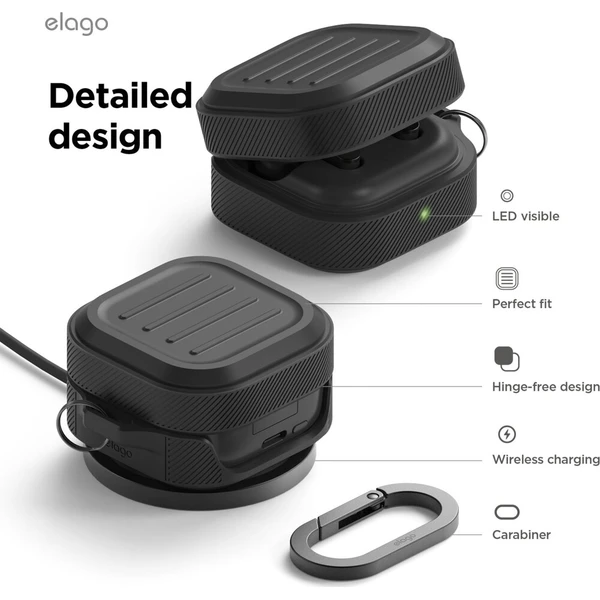 ELAGO Armor pouzdro Samsung Galaxy Buds4/Buds4 Pro černé - Pouzdra - Obrázek d_1d27186877954088893e6afde4b5a048