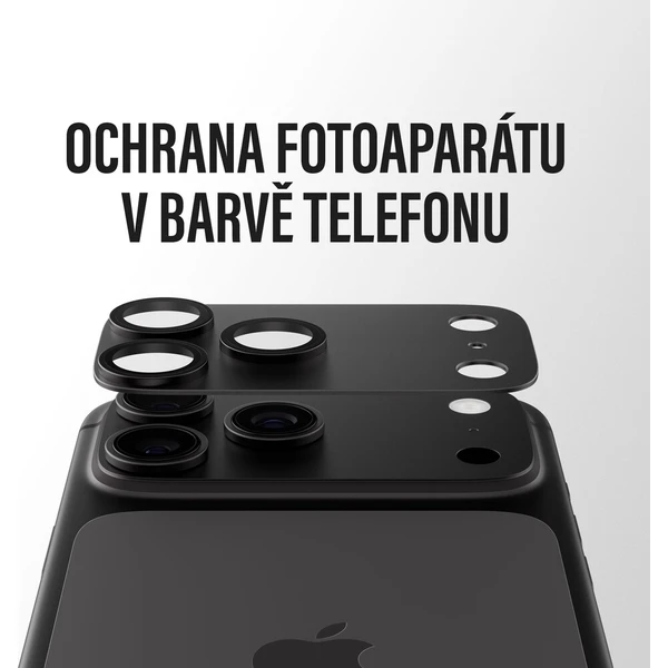 PanzerGlass FENDER hliníková ochrana fotoaparátu iPhone 18 Pro Shades of Grey (tmavě šedý) - Ochranné folie a skla - Obrázek d_1d6e89641a254163ab32ba79d307f6f3