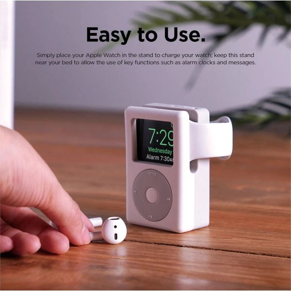 ELAGO W6 Retro iPod stojánek pro Apple Watch bílý/šedý - Stojánky - Obrázek d_1dec4e8491c44ce1abb96f220e69dbdd