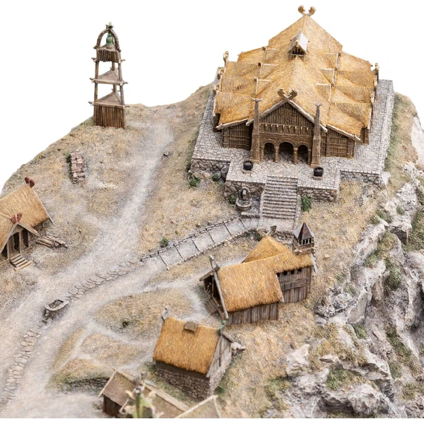 Replika Weta Workshop The Lord of the Rings Trilogy - Edoras (Limited Edition) 16,1 cm - Repliky - Obrázek d_1e23dc9de2144160b5472fea9d355e23