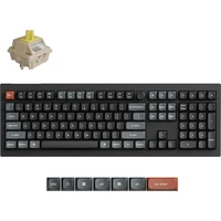 Keychron V6 Ultra 8K Keychron Silk POM Banana bezdrátová herní klávesnice (US) černá - Klávesnice