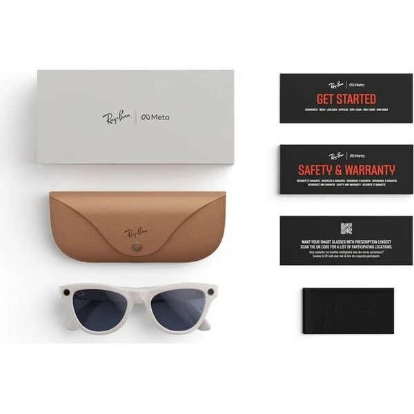 Meta RAY-BAN Skyler Gen2 (Standardní) chytré lesklé brýle (zatmavovací - čiré/safírové) šedé - AR brýle - Obrázek d_1ed33bace1894e17b15c177285fb2234