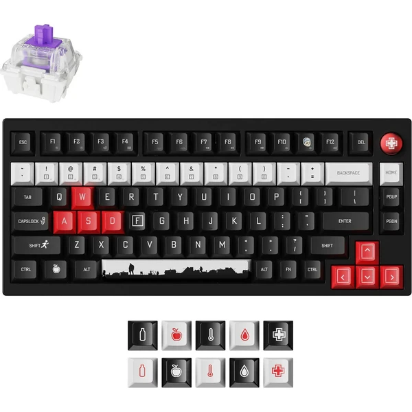 Keychron P1 DayZ Gateron 2.0 Nebula (US) Černá