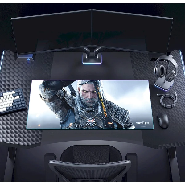 Podložka pod myš The Witcher Geralt RGB XL - Podložky - Obrázek d_20528abe54394336a52afb95885c781b