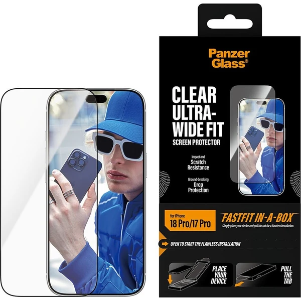 PanzerGlass Ultra-Wide Fit sklo Apple iPhone 18 Pro/17 Pro s bezprašným instalačním boxem - Ochranné folie a skla - Obrázek d_208fed0fc8dc4030800558cb4a9f4f8e