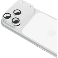 iWant Aluminium AntiReflective Lens & Island hliníkový rámeček pro iPhone 18 Pro Max stříbrný - Ochranné folie a skla