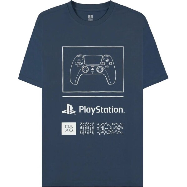 Difuzed Tričko PlayStation - Controller Navy L Námořně modrá