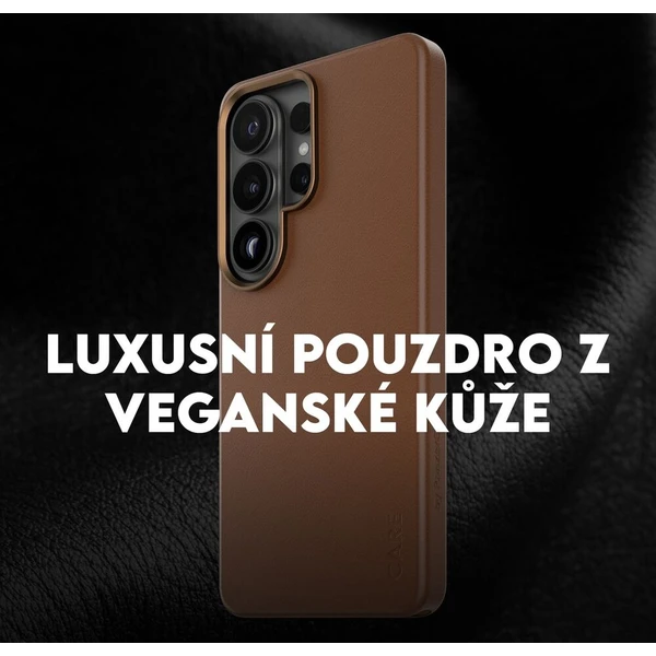 PanzerGlass® CARE SOLO Qi kryt z veganské kůže Samsung Galaxy S26 Ultra hnědý - Pouzdra - Obrázek d_23247196f04948499ba0e63a8488c2aa