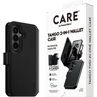 PanzerGlass® CARE Tango Qi 2v1 Wallet Qi pouzdro Samsung Galaxy S26 černé - Pouzdra