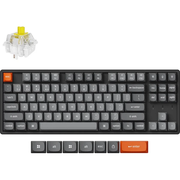 Keychron K8 Max Keychron Super Banana (US) černá Černá/šedá
