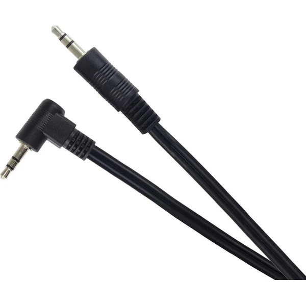PremiumCord 3,5mm/3,5mm kabel se zahnutým konektorem 1,5m černý - Kabely a redukce - Obrázek d_242a9cfa58924dd8bbad71a53d326a2d