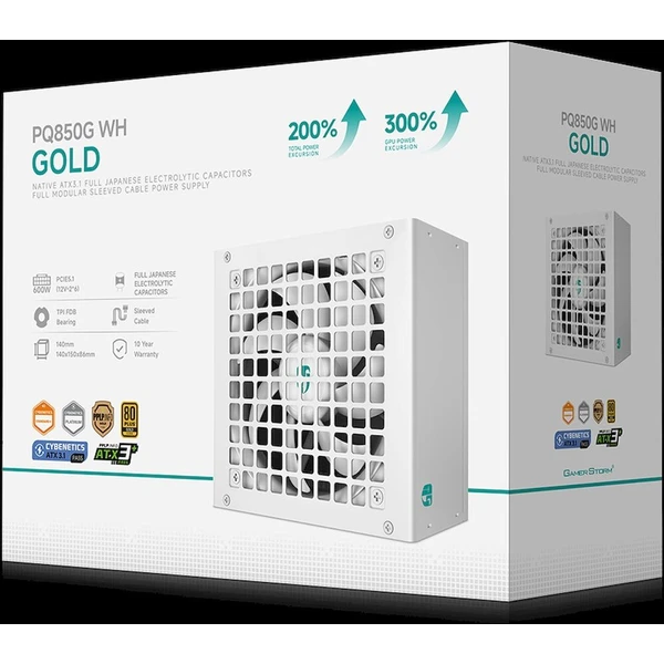 DEEPCOOL GAMERSTORM PQ850G WH 850W bílý - Zdroje - Obrázek d_244650bf9435409396989dad11b4a7ab