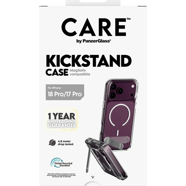 PanzerGlass CARE KickStand MagSafe kryt Apple iPhone 18 Pro/17 Pro bílý - Pouzdra - Obrázek d_249453719ae84b9fb3035bcd63f8b5e1