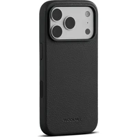 Woolnut MagSafe kožený kryt iPhone 18 Pro černý - Pouzdra