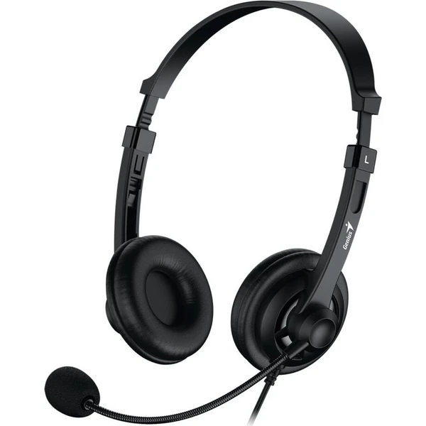 Genius HS-230U USB-C drátová náhlavní sluchátka černá - Sluchátka - Obrázek d_25795b3402884d0b9d66b3636da18f2a