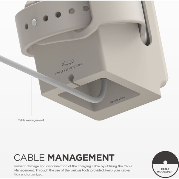 ELAGO W3 Macintosh Night Stand stojánek pro Apple Watch béžový - Stojánky - Obrázek d_29128595393e437fb6467e75309814e5