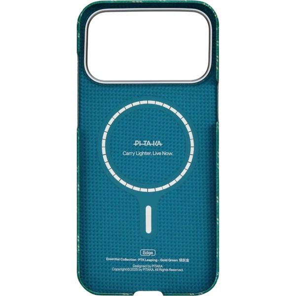 Pitaka Ultra-Slim Case MagSafe kryt iPhone 17 Pro Monogram-Gold/Green - Pouzdra - Obrázek d_2a07915916124932a6fa382d36dd6305