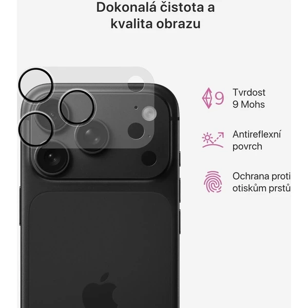 iWant Antireflexní safírová ochrana čoček pro iPhone 18 Pro - Ochranné folie a skla - Obrázek d_2aac34dc11b541bf859798785b3255b1