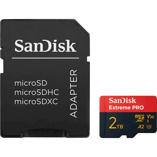 SanDisk Extreme PRO microSDXC 2TB + SD adaptér - Paměťové karty - Obrázek d_2b65a5761b9b4e899ecea4e32f786599
