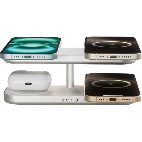 ZENS Quattro Charger Pro 4 MagSafe/Qi2 nabíjecí stanice (4x 15W) bílá - Nabíječky - Obrázek d_2b6efe9544b24be592aad58793fb452d