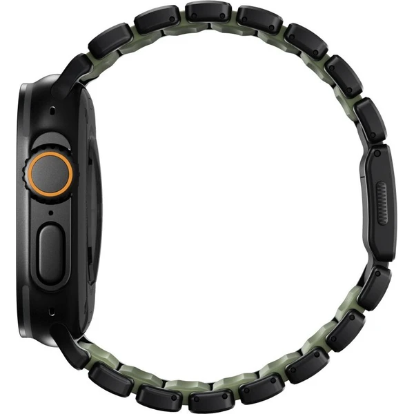 Nomad Stratos Band FKM řemínek Apple Watch 45/46/49mm Black Titanium Forest Green - Řemínky - Obrázek d_2be8b58fd2fd42af89610ff383311685