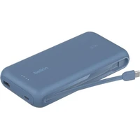 Belkin BOOST CHARGE™ USB-C PowerBanka s integrovaným USB-C kabelem, 20000mAh, PD, 30W modrá - Powerbanky