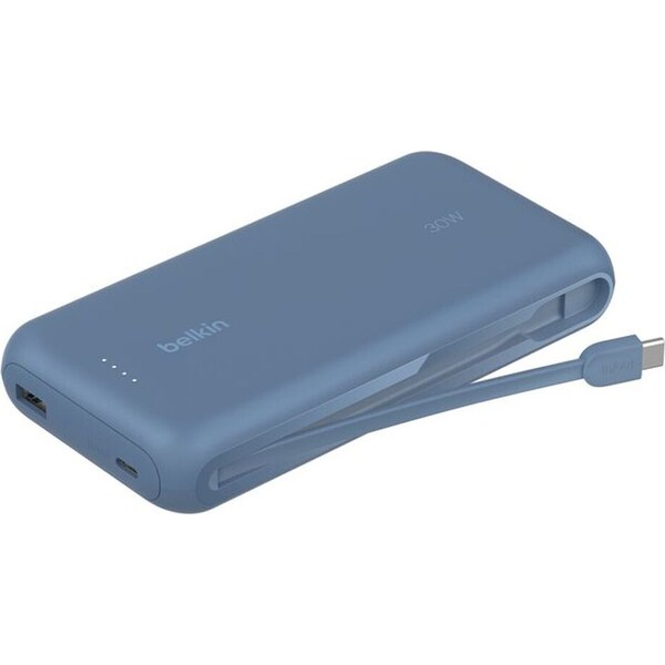 Belkin BOOST CHARGE™ USB-C PowerBanka s integrovaným USB-C kabelem, 20000mAh, PD, 30W modrá