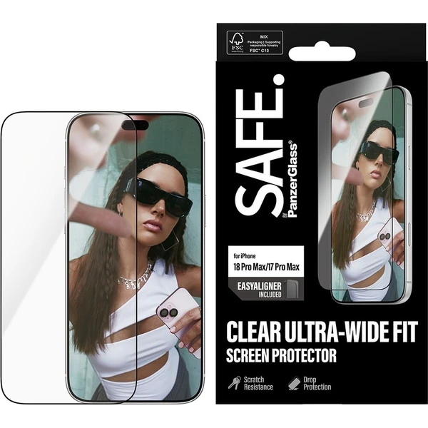 PanzerGlass SAFE sklo Apple iPhone 18 Pro Max/17 Pro Max s instalačním rámečkem - Ochranné folie a skla - Obrázek d_2c15255e60e64395a4f3a3f6b95e375e