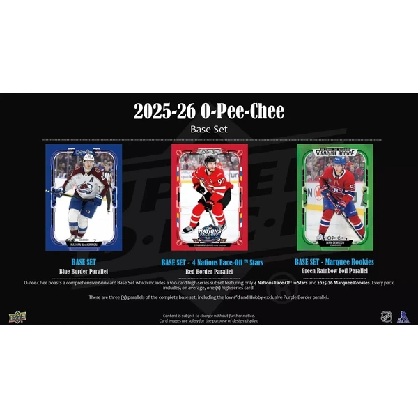 Hokejové karty 2025-26 Upper Deck O-Pee-Chee Hockey Hobby Box - Hokejové karty - Obrázek d_2c424de48d2b4235a3a79c4b50fc61b0