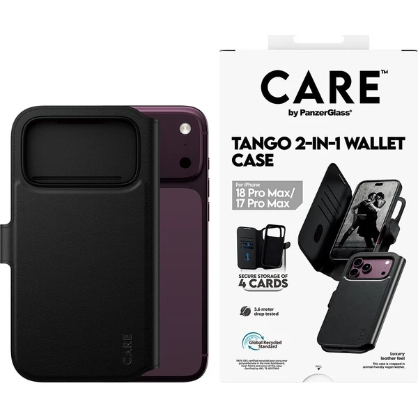 PanzerGlass CARE Tango 2v1 Wallet MagSafe pouzdro Apple iPhone 18 Pro Max/17 Pro Max černé - Pouzdra - Obrázek d_2ce82df574504bf08026147fce0548c3