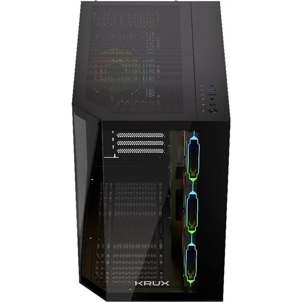 Krux Empero ARGB ATX skříň čená - Počítačové skříně - Obrázek d_2cec688398224fcab07f15ac44aada34