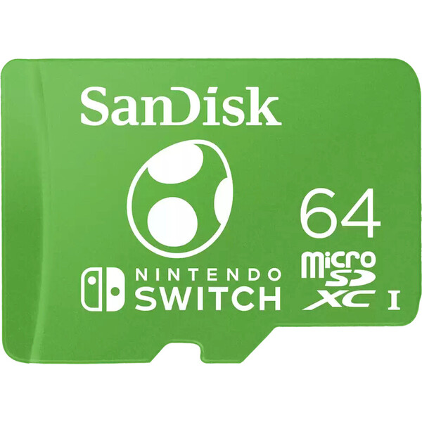 SanDisk MicroSDXC karta 64GB pro Nintendo Switch SDSQXAO-064G-GN6ZN Bílá