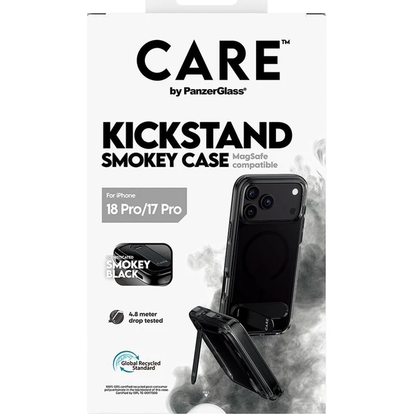 PanzerGlass CARE KickStand MagSafe kryt Apple iPhone 18 Pro/17 Pro Smokey kouřový/černý - Pouzdra - Obrázek d_3033a8c555ec445c825495e3883d3da1