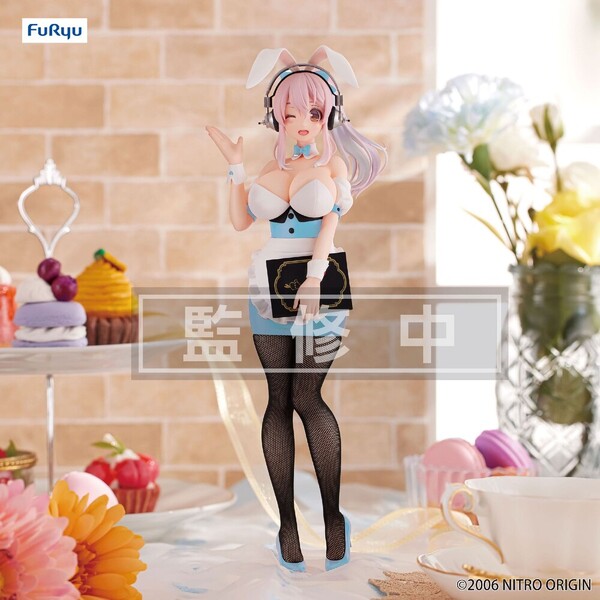 Figurka Furyu BiCute Bunnies Super Sonico - Waitress (Light Blue Color) 28 cm - Figurky - Obrázek d_305705a6de0e4c55a069bd036b3b281c