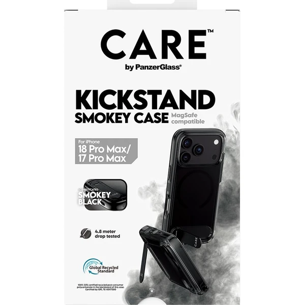 PanzerGlass CARE KickStand MagSafe kryt Apple iPhone 18 Pro Max/17 Pro Max Smokey kouřový/černý - Pouzdra - Obrázek d_307099506d764dfe93b6a3e010f53440