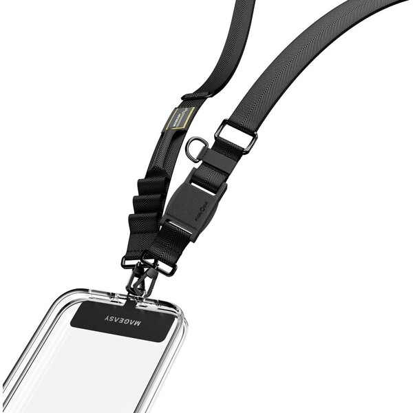 MagEasy Utility Strap Lanyard 25mm univerzální popruh Black
