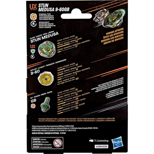 Beyblade X Stun Medusa 9-60GB UX Starter Pack Set - Hračky - Obrázek d_309d70e493bc4c3693a7e16cf72f1781