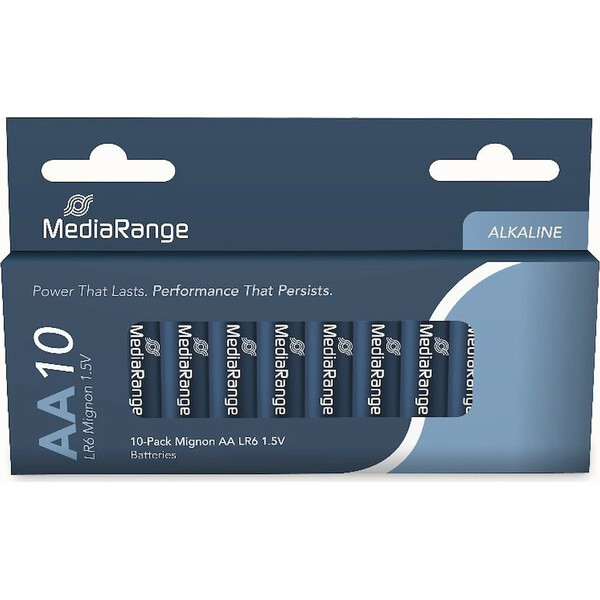 MediaRange Premium alkalické baterie Mignon AA MRBAT105 Modrá