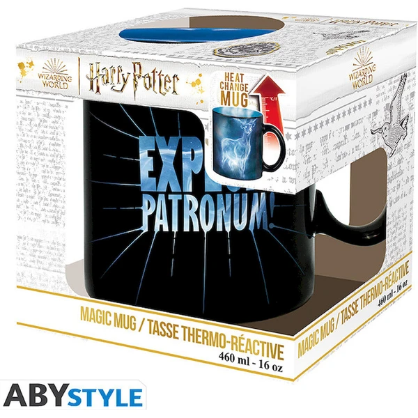 Hrnek Harry Potter - Patronus 460 ml (měnící se motiv) - Hrnky - Obrázek d_31fa662d6806420b959c6c9cef38087f
