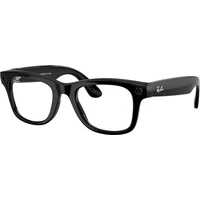 Meta RAY-BAN Wayfarer Gen2 (Velké) chytré lesklé brýle (zatmavovací - čiré/zelené) černé - AR brýle