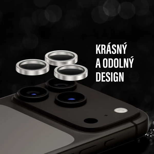 PanzerGlass Hoops ochranné kroužky Apple iPhone 18 Pro/Pro Max třpytivě stříbrné - Ochranné folie a skla - Obrázek d_335b76bbcb154c9f85d9f728187484b6