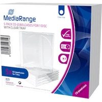 MediaRange 1 CD 10,4mm 5 ks čirý - Obaly na disky