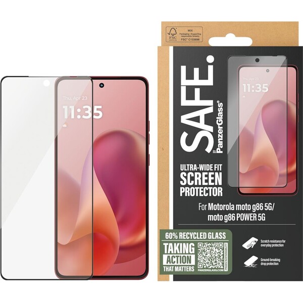 PanzerGlass® SAFE Ultra-Wide Fit sklo Motorola Moto G86 5G/G86 Power 5G - Ochranné folie a skla - Obrázek d_33b877a614624cecb3cf5f18c7370adb