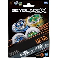 Beyblade X Circle Ghost 4-60LR UX & Hack Viking 4-55O UX Dual Pack Set - Hračky