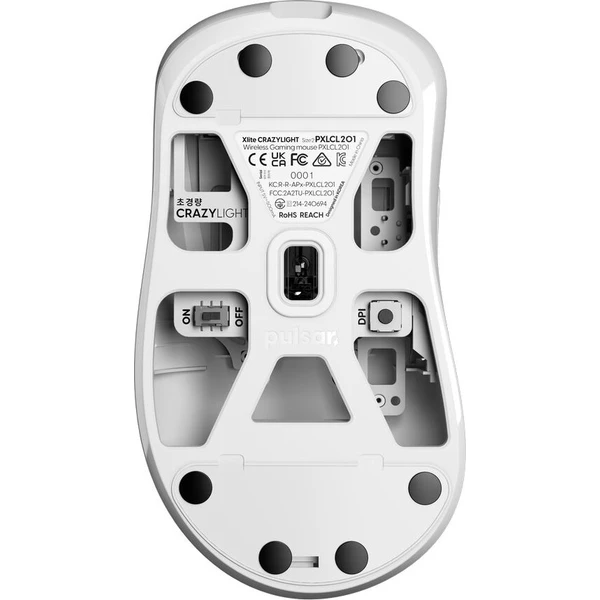 Pulsar Xlite CrazyLight Medium bezdrátová herní myš bílá - Myši - Obrázek d_344d601a111b41f89e801e0a0b72b36d