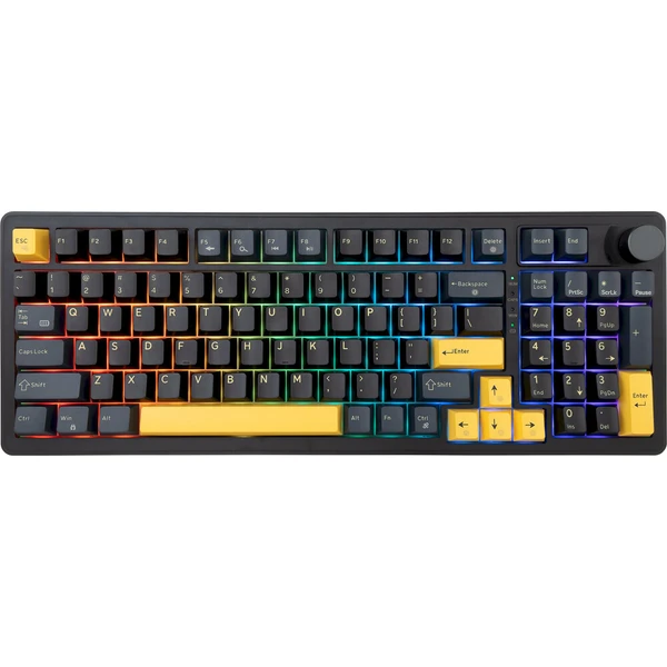 White Shark EXCALIBUR bezdrátová herní klávesnice (US) černá