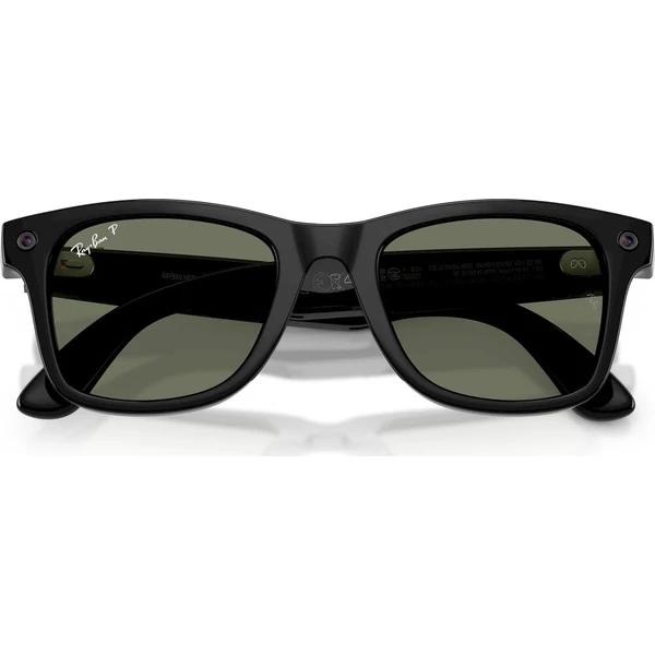 Meta RAY-BAN Wayfarer Gen 3 (Malé 50mm) chytré brýle (polarizovaná zelená skla) černé - AR brýle - Obrázek d_351b51be5e494efda629792978f4320a