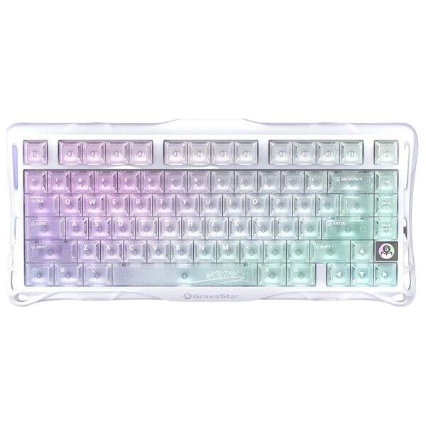 GravaStar Mercury K1 Lite Crystal Aurora herní klávesnice